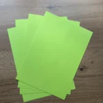 A4-karton limoengroen, mat, meer dan 180 g/m²