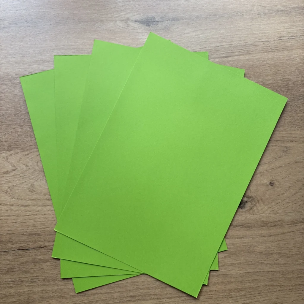 Apple green matte cardstock A4 – over 180 gsm