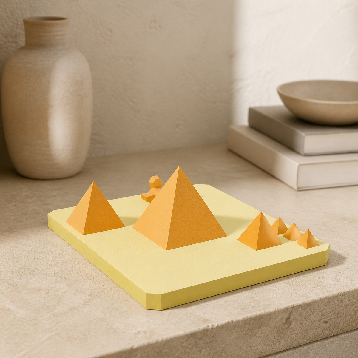 Pyramides de Gizeh en papercraft 3D Pyramides de Gizeh en papercraft 3D