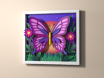 Papercraft Butterfly Shadow Box, Layered Paper Art, 3D Wall Decor Printable Template, vue 7