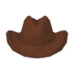 Papercraft chapeau de cowboy en origami 3D