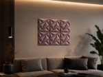 Geometric Wall Decor PDF Template | 3D Papercraft Wall Art | DIY Paper Wall Panels | Modern Polygon Decor | Printable Pattern, vue 2