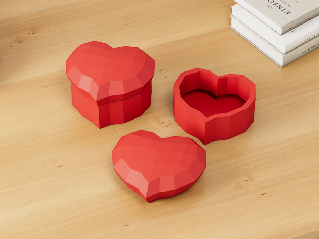 Papercraft Heart shaped box DIY | PDF,SVG | cruicut