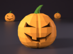 Halloween pumpkin papercraft DIY | PDF , SVG | Printable Template | Cricut, vue 2