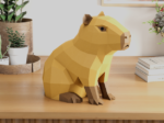 Capybara Papercraft Template | PDF, SVG | DIY Paper Sculpture, vue 2