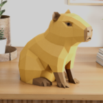 Capybara Papercraft Template | PDF, SVG | DIY Paper Sculpture