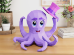 Octopus papercraft DIY | PDF , SVG | Printable Template | Cricut, vue 2