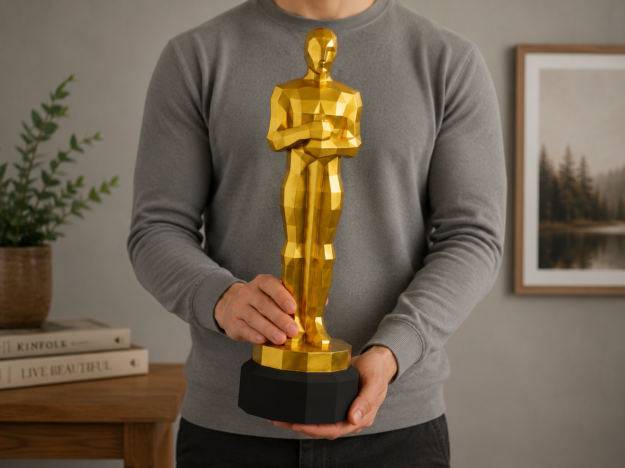 Oscar statuette Papercraft DIY | PDF , SVG | Printable Template | Cricut