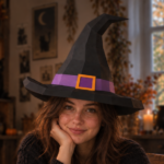 Witch's hat papercraft DIY | Halloween | Printable template | PDF , SVG | Cricut