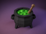 Witch Cauldron Papercraft DIY | Halloween decor | PDF, SVG | Cricut, vue 2