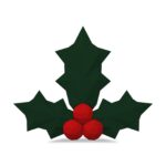 Papercraft houx de Noël en origami 3D