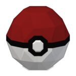 Papercraft Pokeball en origami 3D