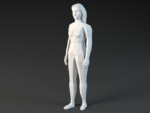 Woman body papercraft 3d | PDF, SVG | Printable Template | Cricut | DIY | low poly, vue 3