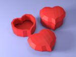 Papercraft Heart shaped box DIY | PDF,SVG | cruicut, vue 8