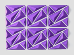 Geometric Wall Decor PDF Template | 3D Papercraft Wall Art | DIY Paper Wall Panels | Modern Polygon Decor | Printable Pattern, vue 4