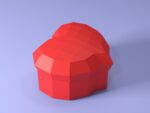 Papercraft Heart shaped box DIY | PDF,SVG | cruicut, vue 7