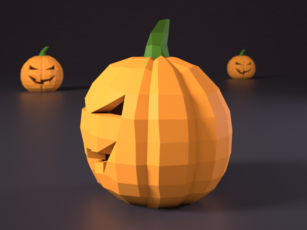 Halloween pumpkin papercraft DIY | PDF , SVG | Printable Template | Cricut, vue 3