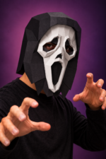 Papercraft Masque de fantôme Halloween | Décoration murale, vue 6
