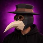 Papercraft Plague Doctor Mask | Halloween Wall Decor, view 4