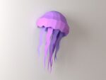Jellyfish Papercraft Wall Decor | Low Poly | Room Decor | PDF,SVG | | Cricut, vue 3