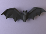 Bat papercraft | PDF,SVG | Wall Decor | Printable Template | Halloween, vue 6