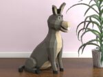 Donkey Papercraft DIY | PDF, SVG | Printable Template | Cricut, vue 7