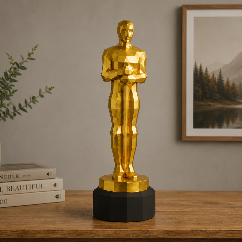 Oscar statuette Papercraft DIY | PDF , SVG | Printable Template | Cricut, vue 2