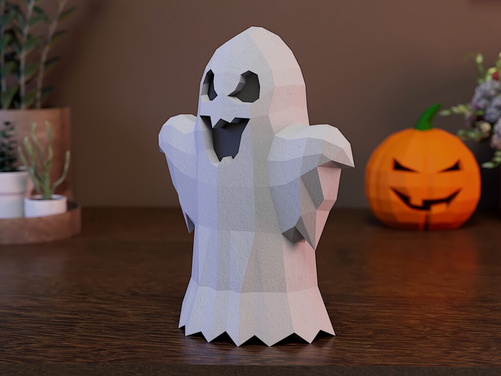 Ghost Halloween Decor | PDF , SVG | Printable template | Cricut, vue 4