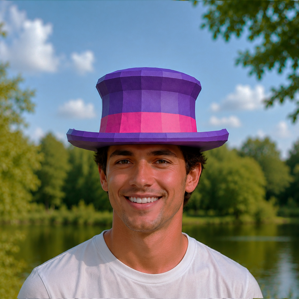 Hat Papercraft DIY | PDF, SVG | Printable template | Cricut, vue 2
