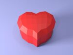 Papercraft Heart shaped box DIY | PDF,SVG | cruicut, vue 5