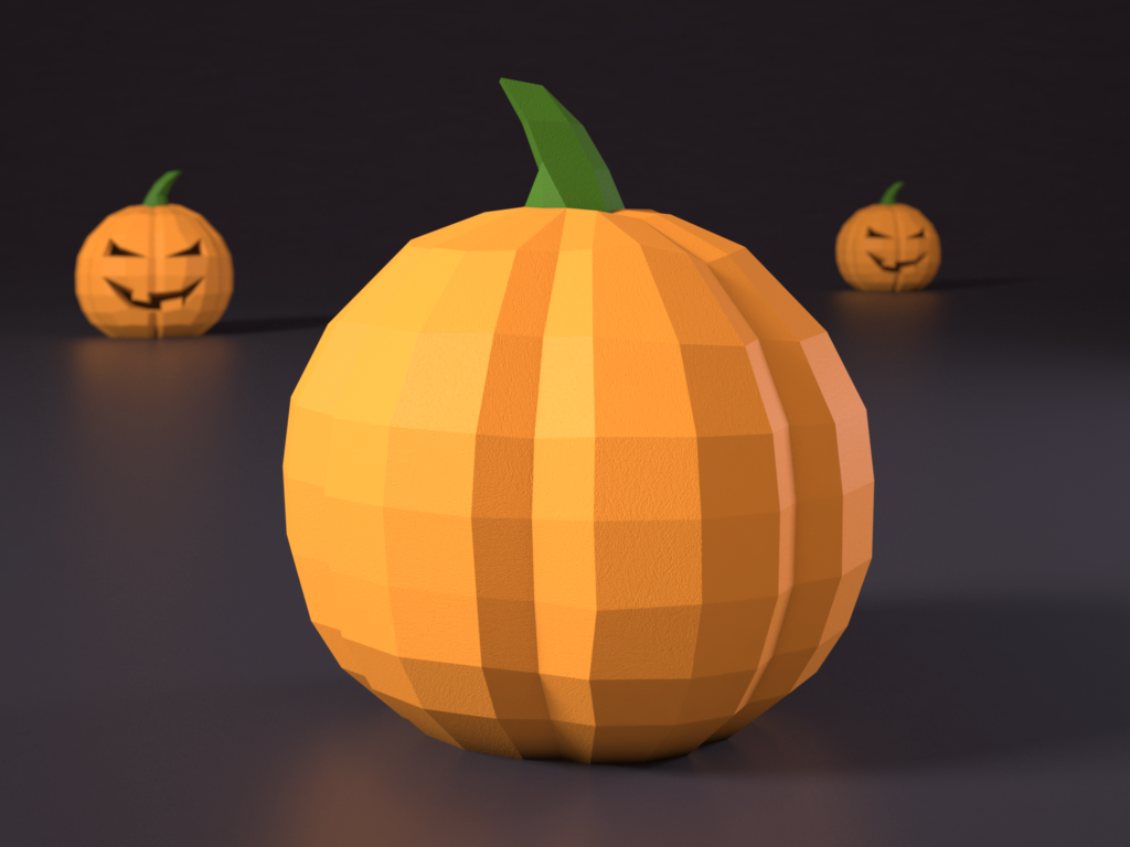 Halloween pumpkin papercraft DIY | PDF , SVG | Printable Template | Cricut, vue 4