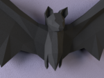 Bat papercraft | PDF,SVG | Wall Decor | Printable Template | Halloween, vue 5