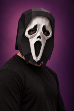 Papercraft Masque de fantôme Halloween | Décoration murale, vue 5
