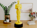 Oscar statuette Papercraft DIY | PDF , SVG | Printable Template | Cricut, vue 4