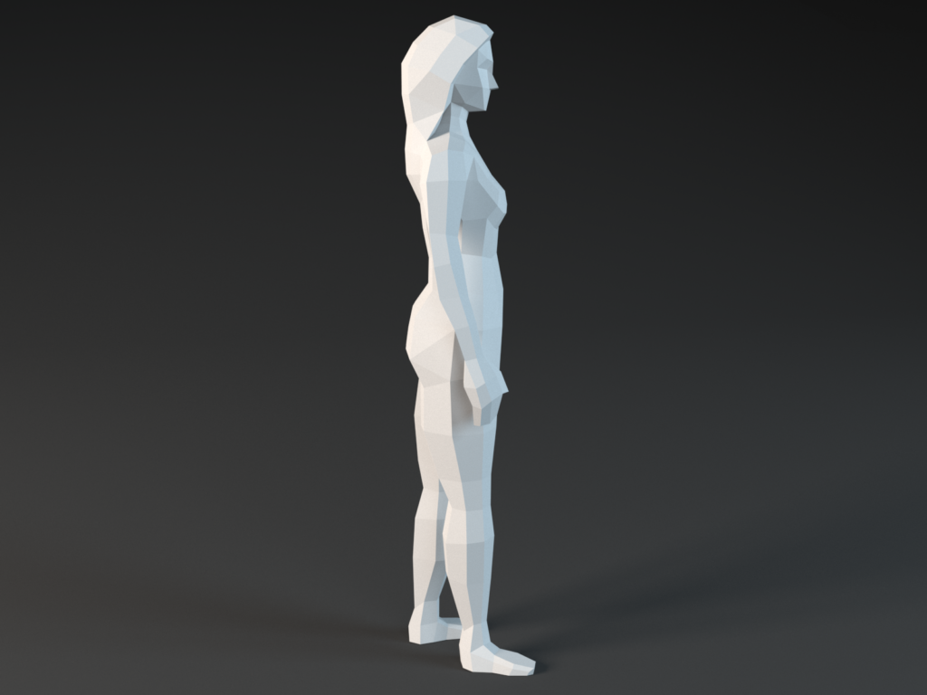 Woman body papercraft 3d | PDF, SVG | Printable Template | Cricut | DIY | low poly, vue 4