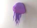 Jellyfish Papercraft Wall Decor | Low Poly | Room Decor | PDF,SVG | | Cricut, vue 4