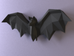 Bat papercraft | PDF,SVG | Wall Decor | Printable Template | Halloween, vue 4