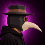 Papercraft Plague Doctor Mask | Halloween Wall Decor, view 3
