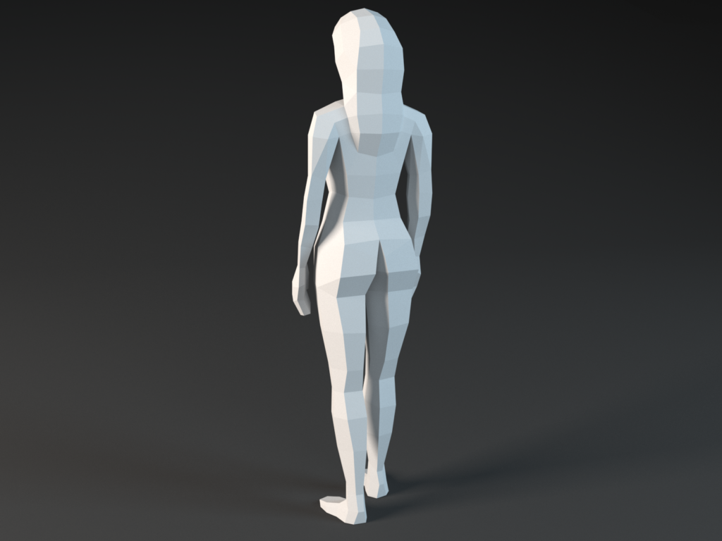 Woman body papercraft 3d | PDF, SVG | Printable Template | Cricut | DIY | low poly, vue 5