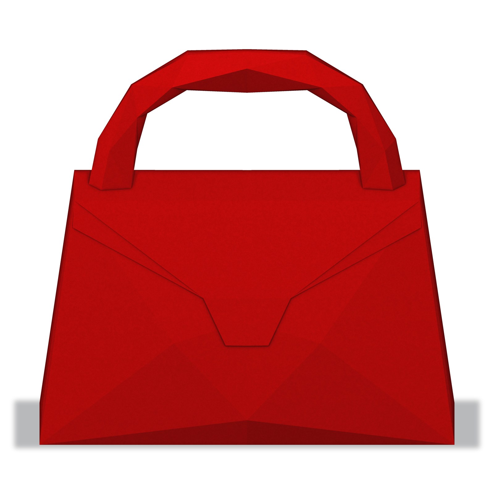 sac-a-main-papercraft-3d Papercraft sac à main en origami 3D, vue 2