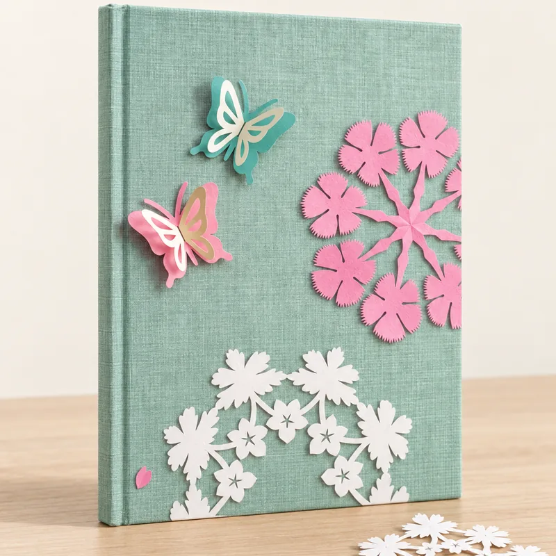 Livre de modèles décoratifs en kirigami