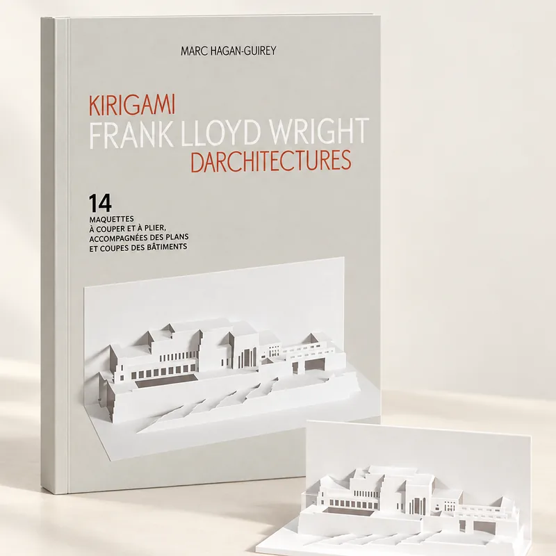 Livre de maquettes d'architecture en kirigami