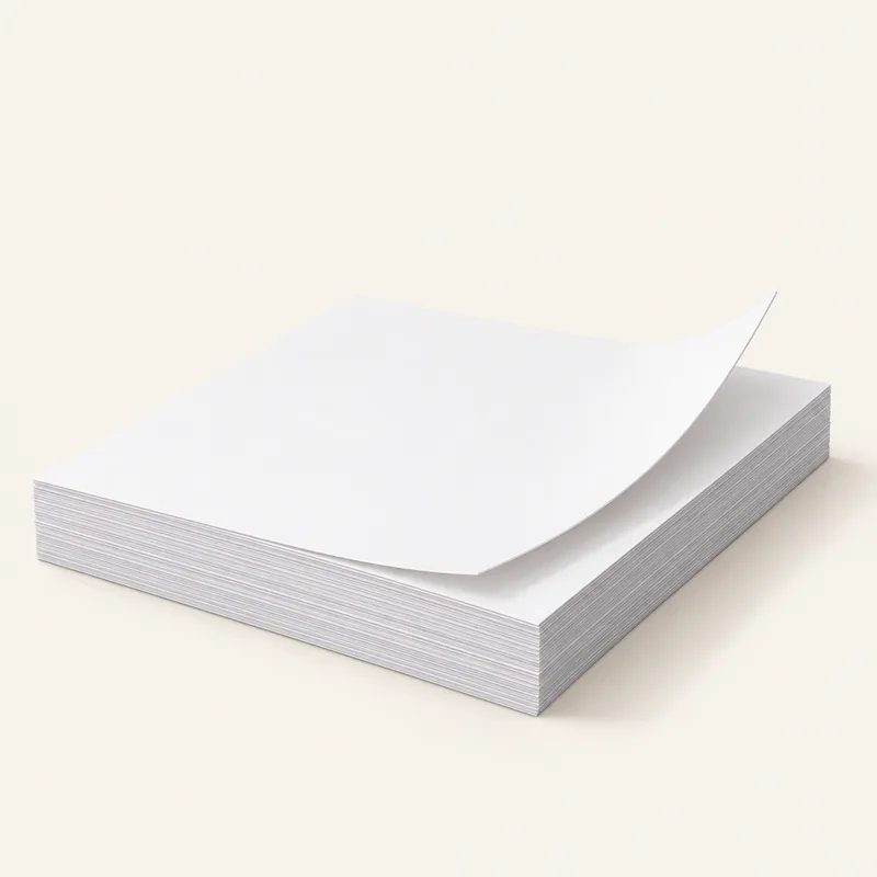 Pile de feuilles de papier blanc A4 250 g