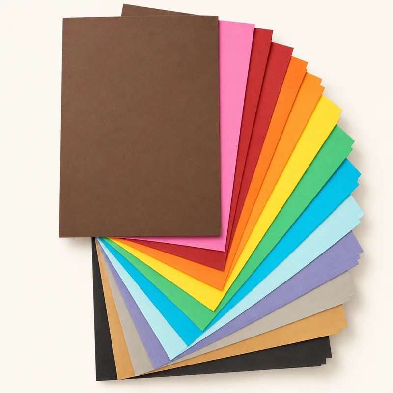Éventail de feuilles de papier couleur 300 g