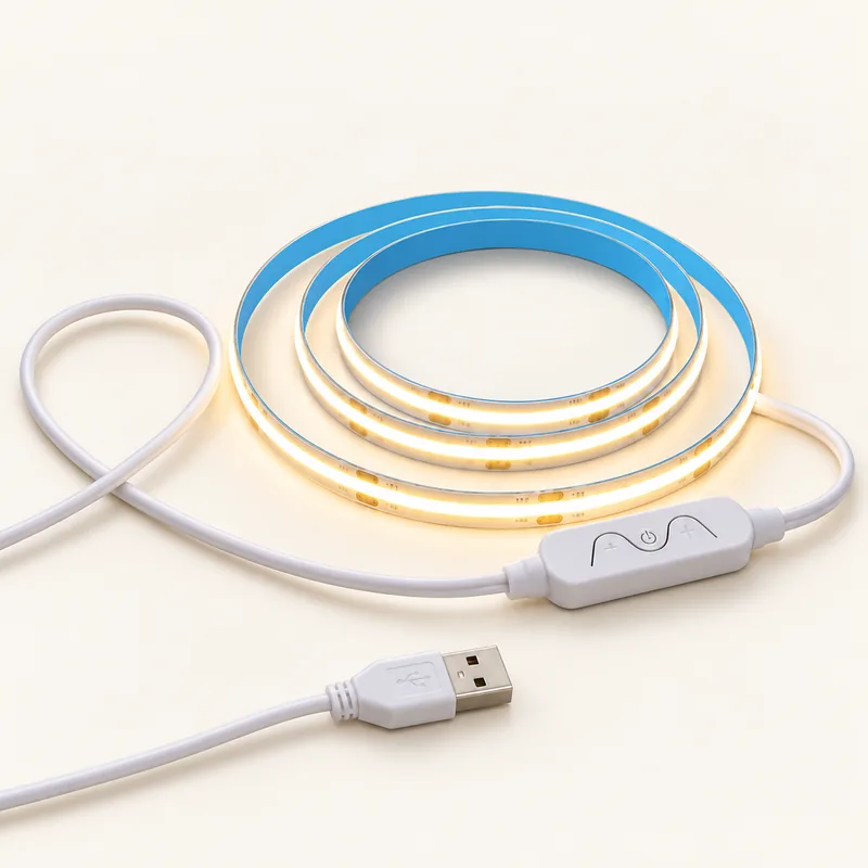 Ruban LED souple blanc chaud avec variateur USB