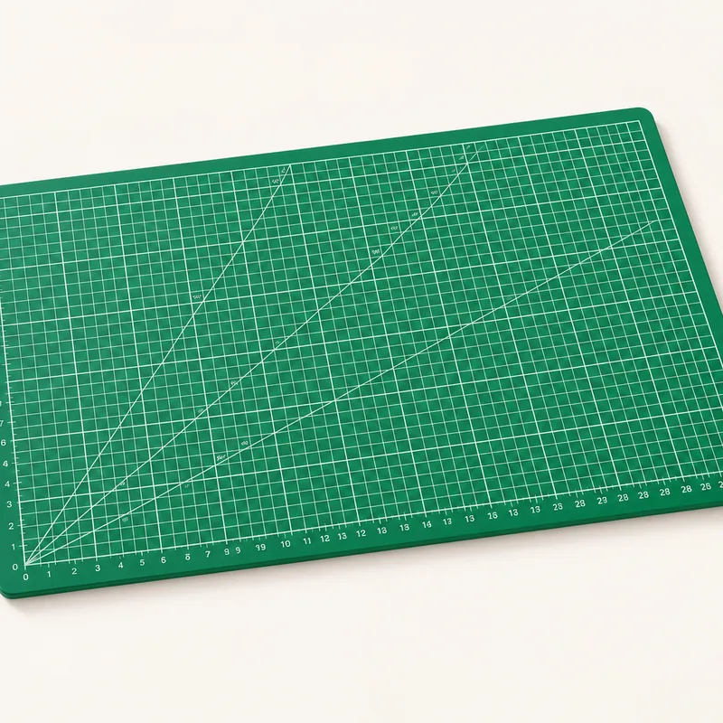 Tapis de découpe vert format A4